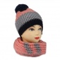 秋冬保暖儿童围巾帽子两件套 毛线针织帽子围巾套件厂家来图订制