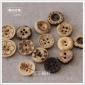 **款入 现货雕刻木质椰壳纽扣/衬衣女装两眼椰子扣/儿童椰壳扣子
